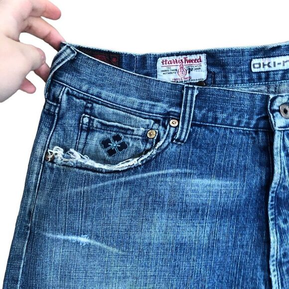 RARE Harris Tweed X Evisu Embroidered Jeans Size 36 - Picture 15 of 16